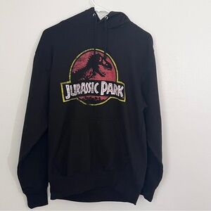 Jurassic Park Universal Studio Black Logo Hoodie